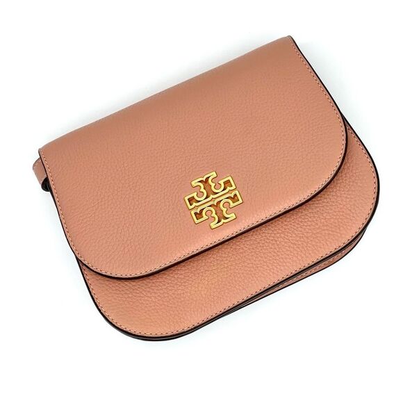 Tory Burch Small Britton Saddle Bag in Moon Pink – NWT - Picture 2 of 6